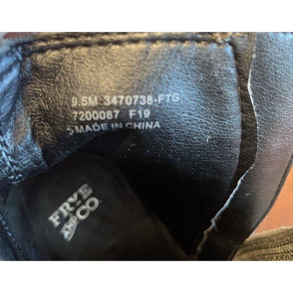 Frye & Co Jacy Chelsea Ankle 9.5 Bootie Leather Suede Olive Green Side Zip 70738 - Picture 6 of 6